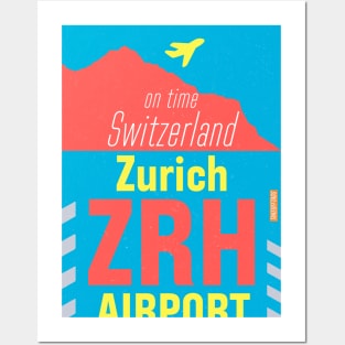 Airport Zurich ZRH Posters and Art